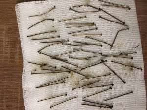 She put needles in food